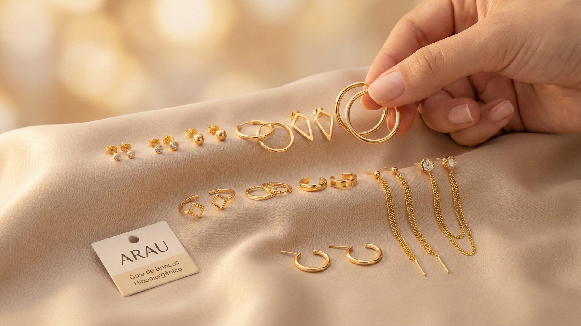 Guia completo de brincos ARAU: do dia a dia ao look de festa ✨