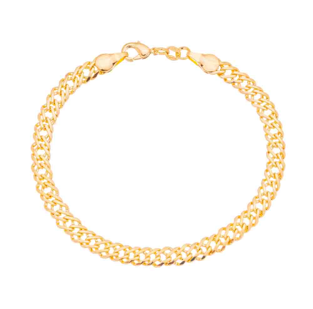 Pulseira de Elos Duplos banhada a ouro 18k ARAU Jóias