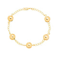Pulseira de Bolinhas banhada a ouro 18k ARAU Jóias