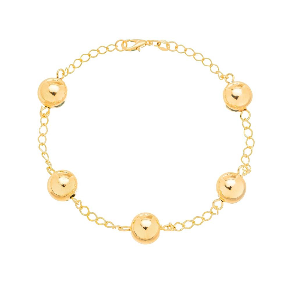 Pulseira de Bolinhas banhada a ouro 18k ARAU Jóias