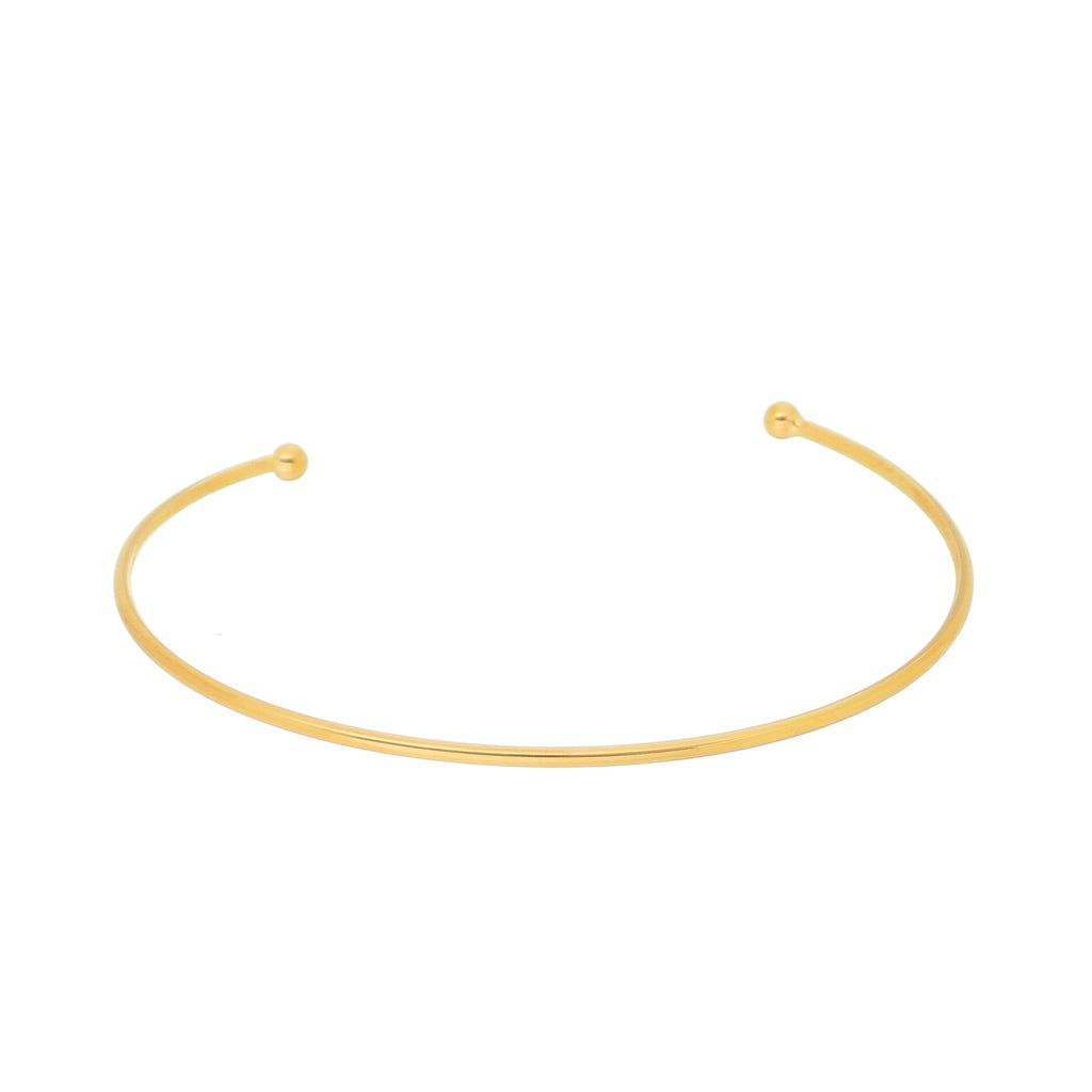 Bracelete com bolinha banhado a ouro 18k ARAU Jóias