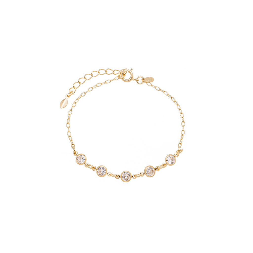 Pulseira com Pontos de Luz banhada a ouro 18k ARAU Jóias