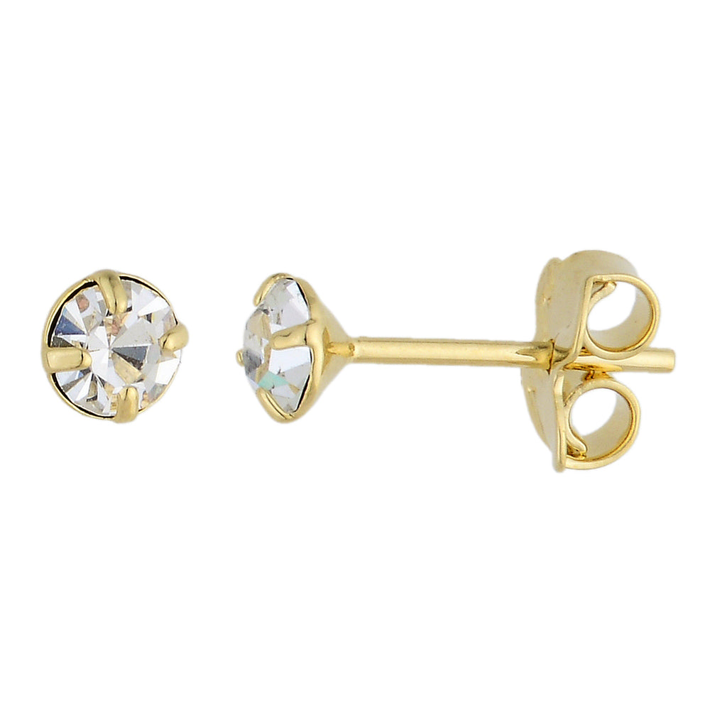 Brinco de ponto de luz banhado a ouro 18k ARAU Jóias