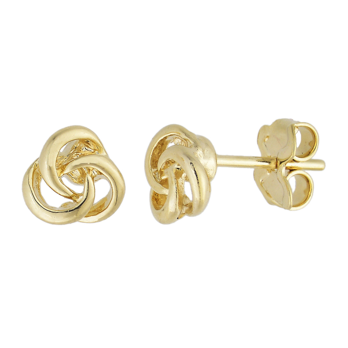 Brinco de fio entrelaçado banhado a ouro 18k ARAU Jóias