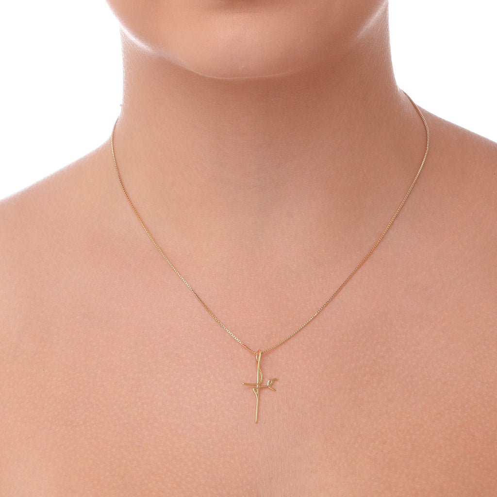 Colar Fé banhado a ouro 18k ARAU Jóias