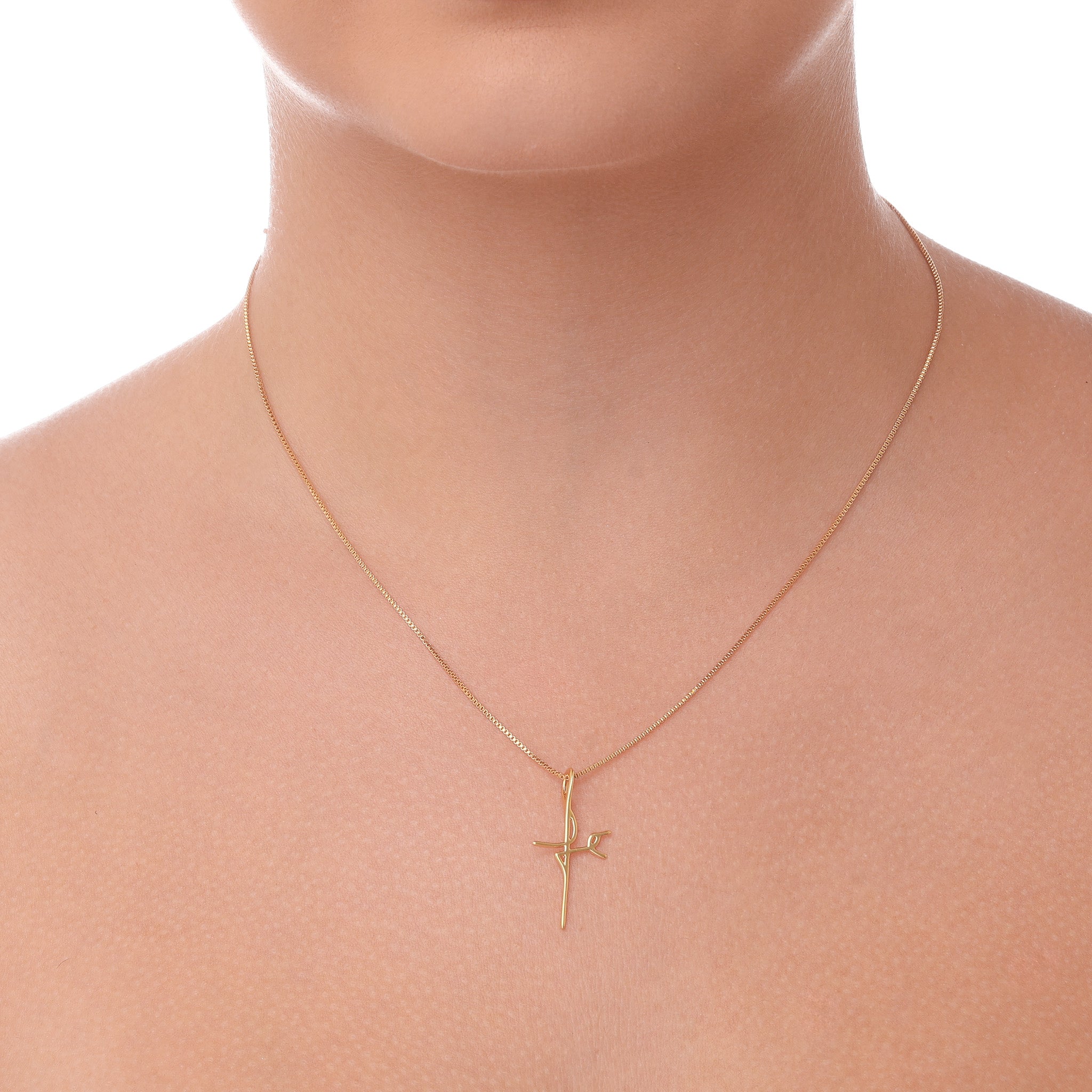 Colar Fé banhado a ouro 18k ARAU Jóias