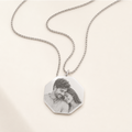 Colar Personalizado com Foto Gravada em Aço Inox