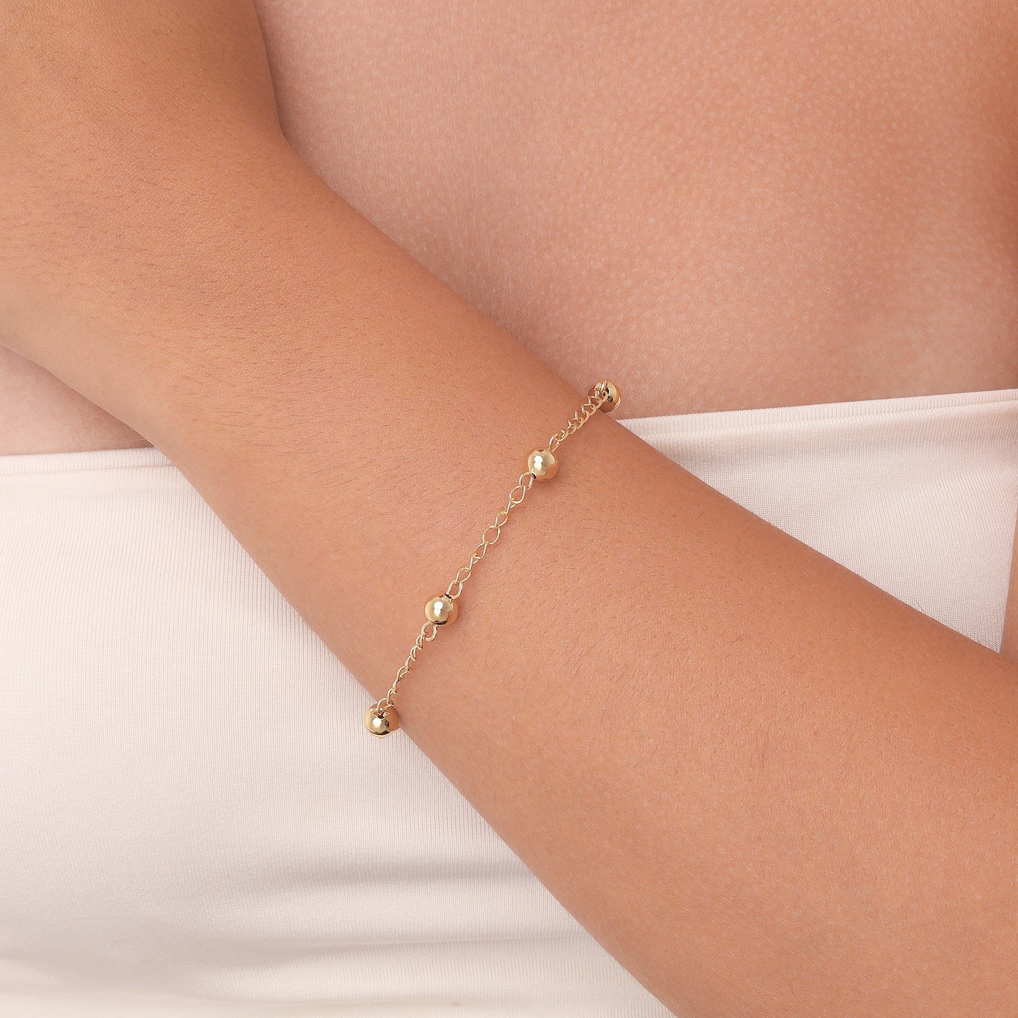 Pulseira de Bolinhas banhada a ouro 18k ARAU Jóias