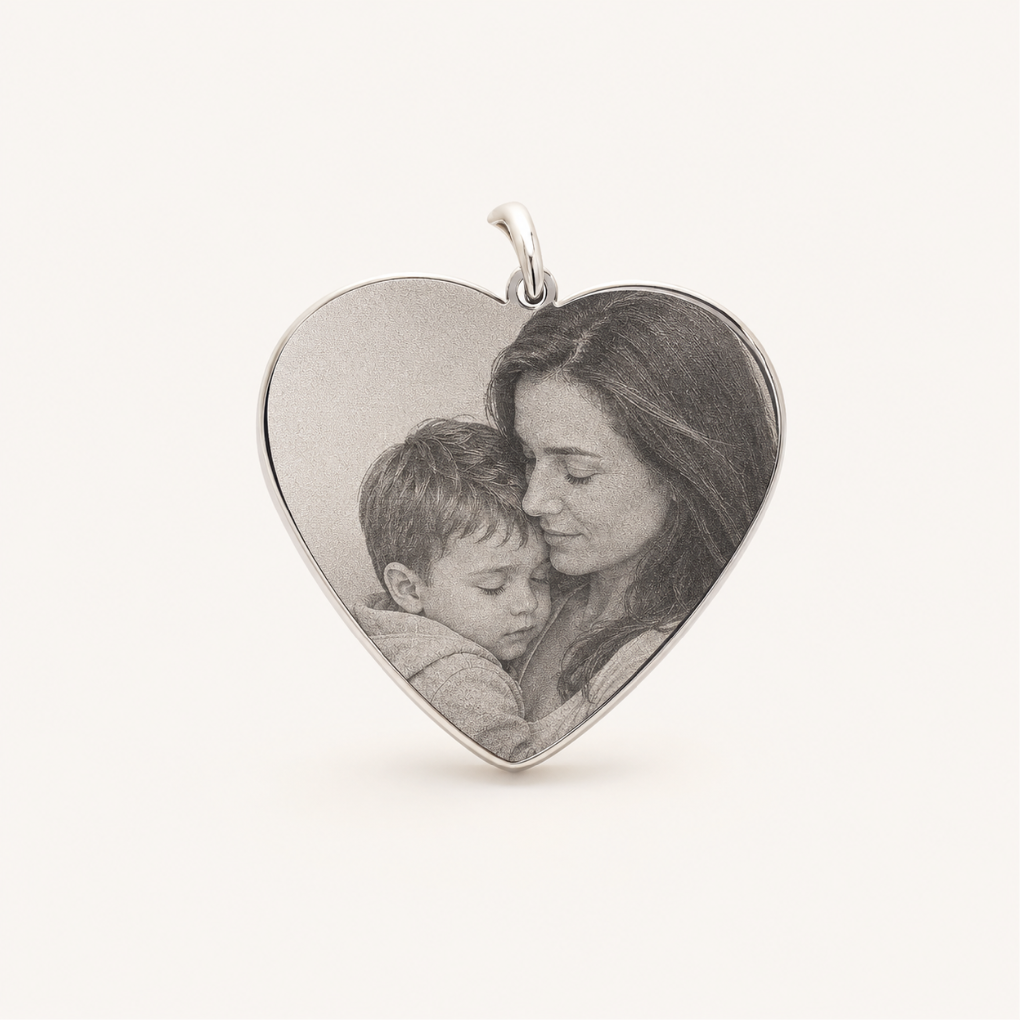 Pingente Personalizado com Foto Gravada em Aço Inox