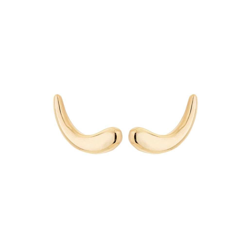 Brinco Ear Cuff de gota banhado a ouro 18k ARAU Jóias