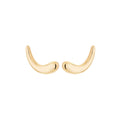 Brinco Ear Cuff de gota banhado a ouro 18k ARAU Jóias