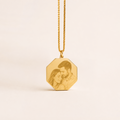 Colar Personalizado com Foto Gravada Banhado a Ouro 18k