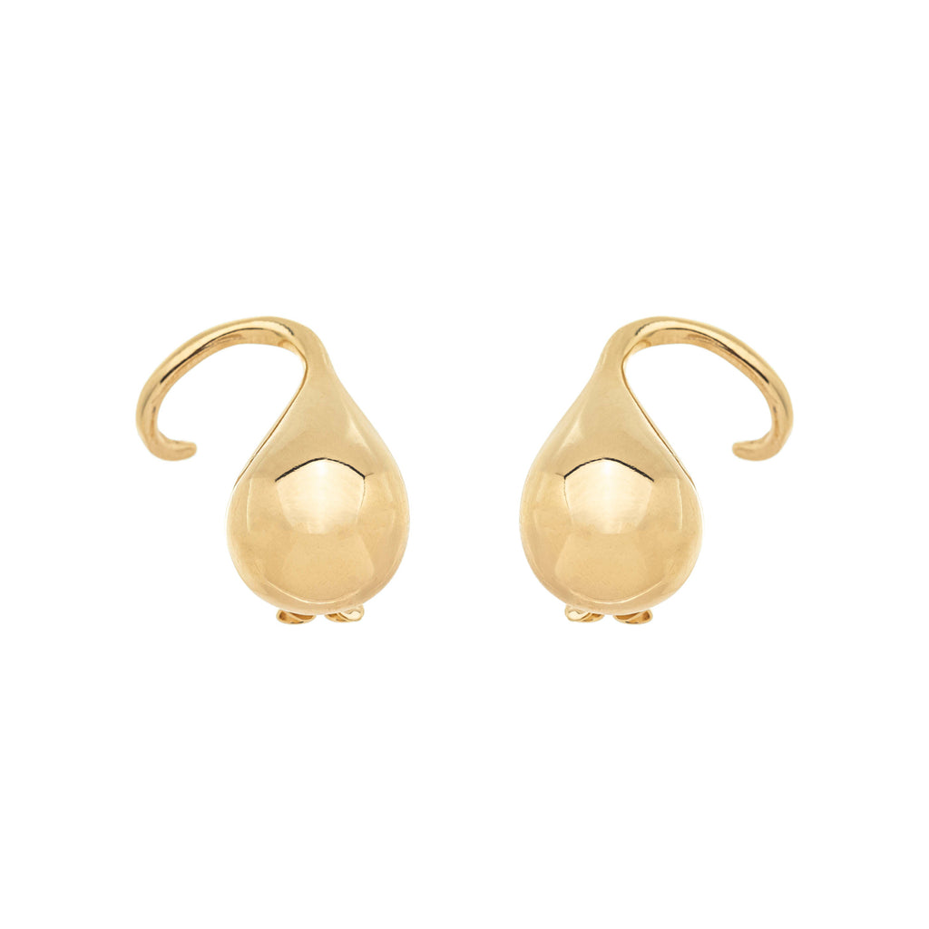 Brinco Ear Hook de gota banhado a ouro 18k ARAU Jóias