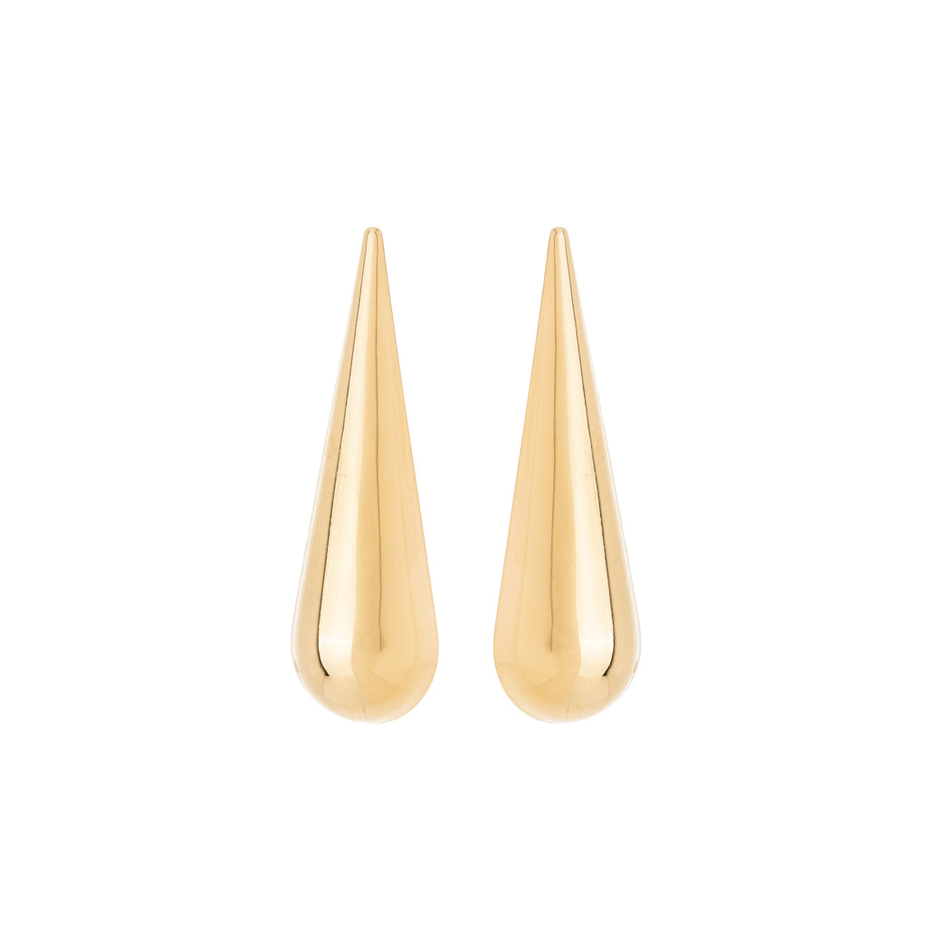 Brinco de gota banhado a ouro 18k ARAU Jóias