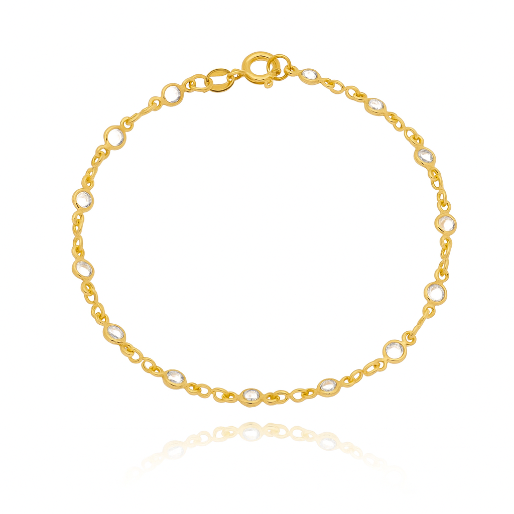 Pulseira de Pontos de Luz banhado a ouro 18k ARAU Jóias