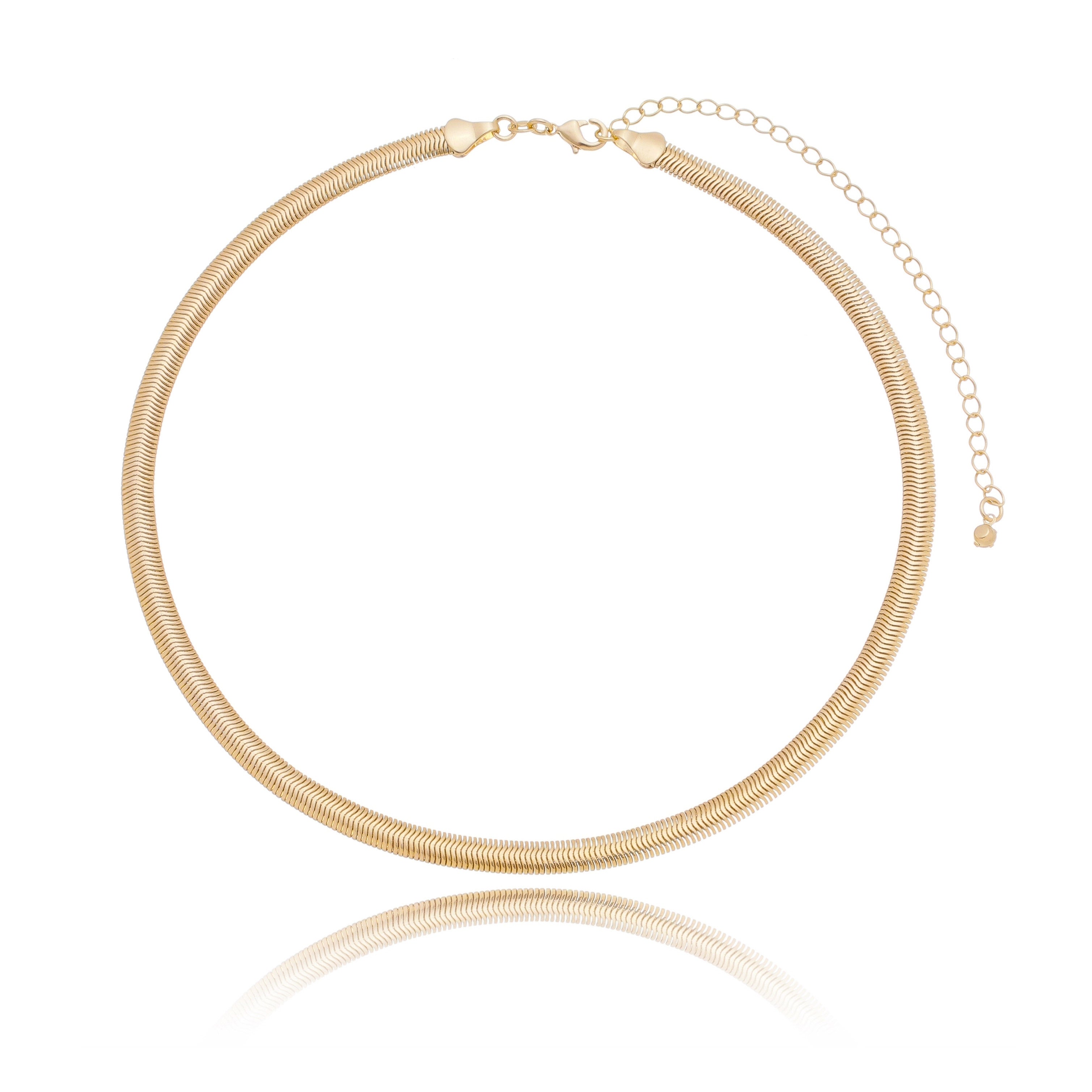 Choker Lisa banhada a ouro 18k ARAU Jóias