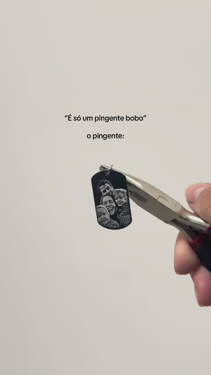 Vídeo de Joia Personalizada com Foto Gravada em Aço Inox ARAU Jóias